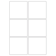 40425 - Label Size 95mm x 93mm - 6 label(s) per sheet 