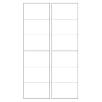40426 - Label Size 77mm x 46.5mm - 12 label(s) per sheet