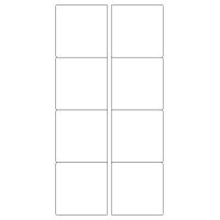 40428 - Label Size 70mm x 71mm - 8 label(s) per sheet