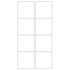 40428 - Label Size 70mm x 71mm - 8 label(s) per sheet 