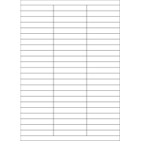 40434 - Label Size 70mm x 12mm - 69 label(s) per sheet