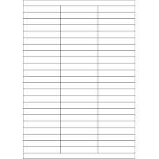 40434 - Label Size 70mm x 12mm - 69 label(s) per sheet 
