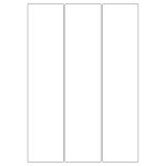 40436 - Label Size 64mm x 284mm - 3 label(s) per sheet