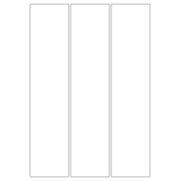 40436 - Label Size 64mm x 284mm - 3 label(s) per sheet
