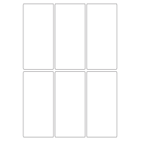 40437 - Label Size 64mm x 138mm - 6 label(s) per sheet