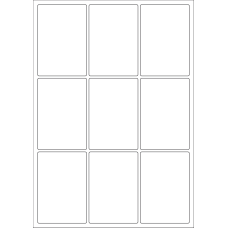 40438 - Label Size 64mm x 93mm - 9 label(s) per sheet