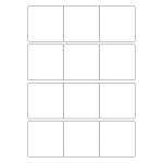 40439 - Label Size 65mm x 65mm - 12 label(s) per sheet