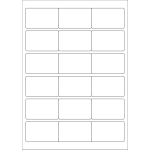 40440 - Label Size 65mm x 40mm - 18 label(s) per sheet