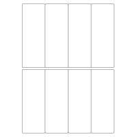 40447 - Label Size 50mm x 138mm - 8 label(s) per sheet