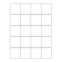 40448 - Label Size 50mm x 50mm - 20 label(s) per sheet
