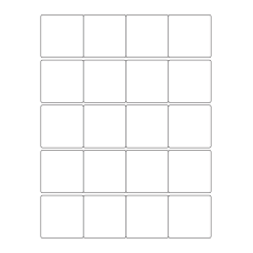 40448 - Label Size 50mm x 50mm - 20 label(s) per sheet