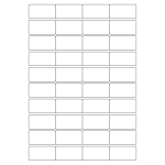 40449 - Label Size 48.5mm x 25.4mm - 40 label(s) per sheet