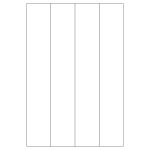 40450 - Label Size 48mm x 284mm - 4 label(s) per sheet
