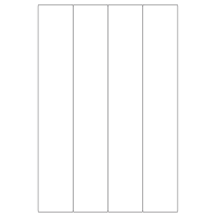 40450 - Label Size 48mm x 284mm - 4 label(s) per sheet