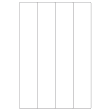 40450 - Label Size 48mm x 284mm - 4 label(s) per sheet