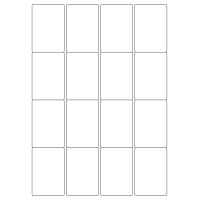 40451 - Label Size 48mm x 71mm - 16 label(s) per sheet