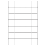 40455 - Label Size 38mm x 38mm - 35 label(s) per sheet