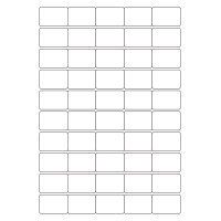 40456 - Label Size 38mm x 25.4mm - 50 label(s) per sheet