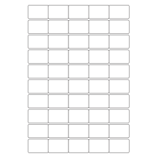 40456 - Label Size 38mm x 25.4mm - 50 label(s) per sheet