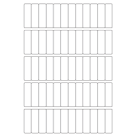 40463 - Label Size 16mm x 52mm - 60 label(s) per sheet