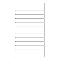 40464 - Label Size 145mm x 19mm - 14 label(s) per sheet