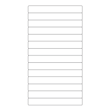 40464 - Label Size 145mm x 19mm - 14 label(s) per sheet 