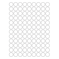 40466 - Label Size 20mm dia - 108 label(s) per sheet