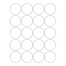 40469 - Label Size 50mm dia - 20 label(s) per sheet 