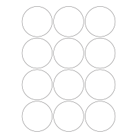 40470 - Label Size 65mm dia - 12 label(s) per sheet