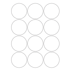 40470 - Label Size 65mm dia - 12 label(s) per sheet 