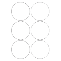 40471 - Label Size 90mm dia - 6 label(s) per sheet