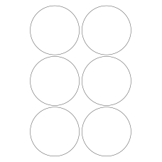 40471 - Label Size 90mm dia - 6 label(s) per sheet 