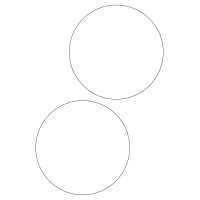 40473 - Label Size 140mm dia - 2 label(s) per sheet