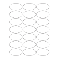 40477 - Label Size 65mm x 35mm - 21 label(s) per sheet
