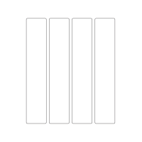 40482 - Label Size 42mm x 220mm - 4 label(s) per sheet