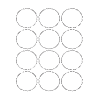 40489 - Label Size 65mm x 60mm - 12 label(s) per sheet