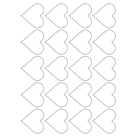 40493 - Label Size 50mm x 53mm - 20 label(s) per sheet