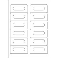 40495 - Label Size 89mm x 42mm - 12 label(s) per sheet