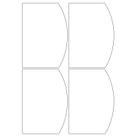 40497 - Label Size 98mm x 140mm - 4 label(s) per sheet