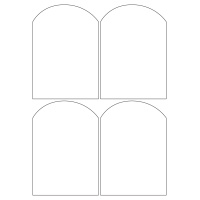 40498 - Label Size 98mm x 140mm - 4 label(s) per sheet
