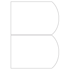 40499 - Label Size 204mm x 139.6mm - 2 label(s) per sheet 