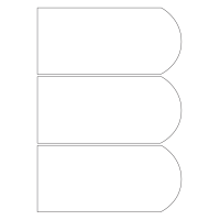 40500 - Label Size 195mm x 90mm - 3 label(s) per sheet