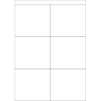 40501 - Label Size 105mm x 94.5mm - 6 label(s) per sheet