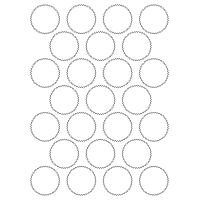 40502 - Label Size 44mm x 44mm - 25 label(s) per sheet