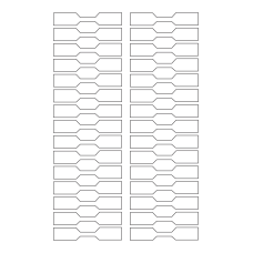 40503 - Label Size 80mm x 15mm - 30 label(s) per sheet 