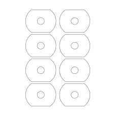 40506 - Label Size 78mm x 59mm - 8 label(s) per sheet 