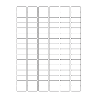 40507 - Label Size 30mm x 16mm - 96 label(s) per sheet