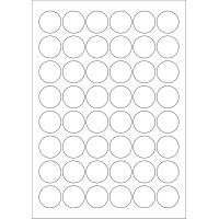 40508 - Label Size 30mm dia - 48 label(s) per sheet