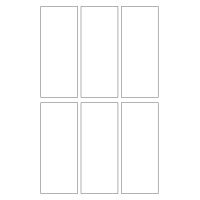 40512 - Label Size 55mm x 135mm - 6 label(s) per sheet