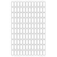 40516 - Label Size 12mm x 25mm - 120 label(s) per sheet